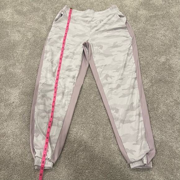 Athleta Women's Pull On Streth Brookyn Lined Jogger Purple Camo Size 8 - Picture 9 of 11